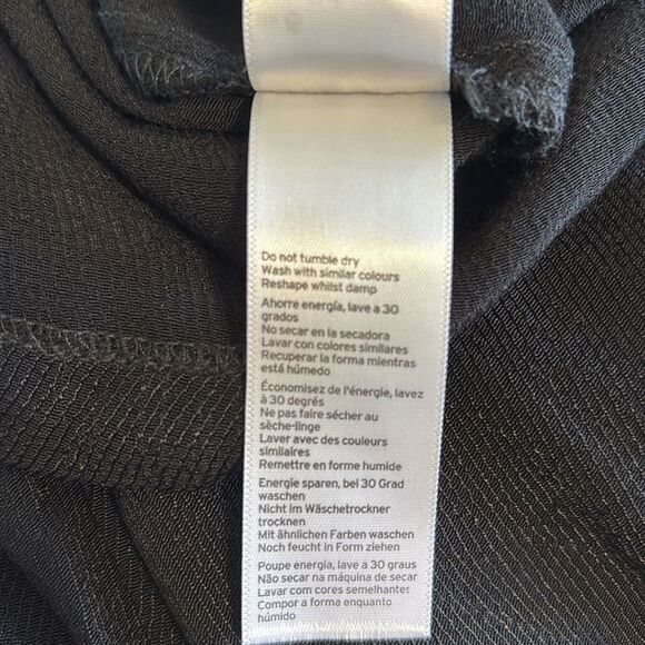 Topshop Black Twist Front Button Down Mini Shirt Dress Short Sleeves - Picture 9 of 9